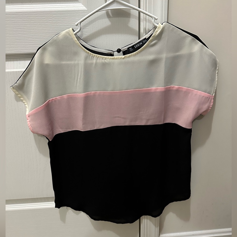 Shein colorblock top
